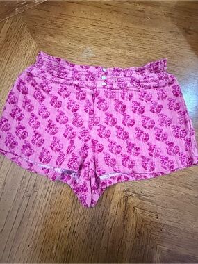 Zara Pink Floral Print Women's Shorts